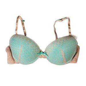 Hers by Herman Mint Green Lace Bra Sz 38B